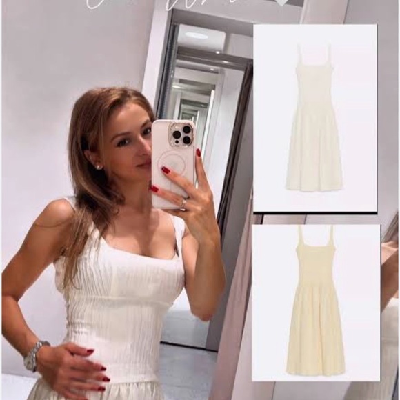 Zara Cream Backless Dress - Picture 11 of 11